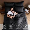 Black Queen Comforter Set - 7 - Piece All Season Bed in a Bag, Ultra Soft with Comforter, Sheets, Pillowcases, Shams, Black - 2 of 4