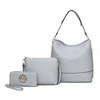 MKF Collection Wren Vegan Leather Women’s Hobo with Pouch and Wristlet Wallet by Mia K- 3 pieces - 2 of 4