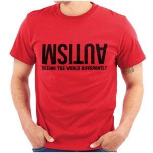 Men's Autism Seeing the World Differently Graphic T Shirt Brisco Brands - 1 of 4