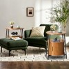 TiramisuBest End Tables Side Table with Storage,Nightstand with Charging Station,Bedside Tables for Living Bedroom Sofa Couch,Yellow Walnut - 3 of 4