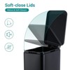 8 Gallon(30L) Kitchen Trash Can,Stainless Steel Garbage Can with Inner Wastebasket for Narrow Spaces,Step Rubbish Bin with Soft-Close Lid for Kitchen - 2 of 4