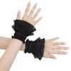 INSPIRE CHIC Women's Lace Fingerless Wrist Length Wedding Elegant White Ruffled Floral Gloves 1 Pair - 4 of 4