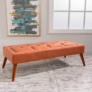 Modern Tufted Ottoman Bench with Hidden Storage and Padded Seat for Living Room or Bedroom -3irtyhousy - 1 of 4