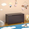 KWPZQEB 31.5" Toy Chest, Sturdy Entryway Storage Chest with Safety Hinges Lid, Kids Toy Box, Wooden Look Accent Furniture for Living Room, Bedroom - 2 of 4