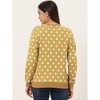 Allegra K Women's Fall Winter Long Sleeve Polka Dots Knitted Pullover Tops - 4 of 4