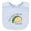 Hudson Baby Infant Boy Cotton Bibs, Food Puns Boy, One Size - 4 of 4