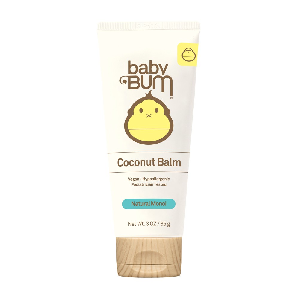 Photos - Cream / Lotion Baby Bum Natural Monoi Coconut Balm - 3oz