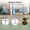 WestinTrends Playa 31.5" Square Outdoor Plastic Resin Patio Dining Table for 4 - 4 of 4