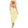 LA LEELA Women's Summer Bikini Wraps Beach Wrap Sarong Cover up Skirt Swimsuit Swimwear Bathing Suit Cover Ups for Womens One Size Beige, Animal Icon - 3 of 4