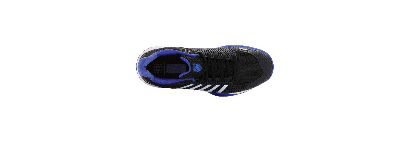 Мужские кроссовки K-Swiss Express Light 2E Pickleball Shoe (Black/White/Dazzling Blue)., цвет: Чёрный — фото 7