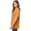 Woman Within Plus Size Ribbed Short Sleeve Turtleneck - 3 of 4
