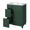 INFURNIC Vanity Tables, Compact Bathroom Vanity with Ample Storage for Small Spaces and Easy Maintenance, Frosty Green, 18.3"*24"*34.3" - 4 of 4