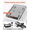 VEVOR Roof Rack Basket, 51 x 36 x 4.1 in, Universal Rooftop Cargo Carrier with 1120 x 870 x 260 mm Cargo Bag, Net, Ratchet Straps, Black - 4 of 4