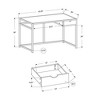 Monarch Specialties Computer Desk Home Office Laptop Storage Drawer 42InchL Work Metal Laminate Black Marble Look Contemporary Modern - 3 of 4