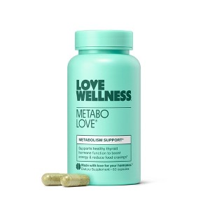Love Wellness Metabolove For More Energy & Fewer Cravings Vegan Capsules - 60ct - 1 of 4