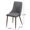 CAVINAS Upholstered Dining Chairs Set of 4, Contemporary Living Room Chairs with Metal Frame, Kitchen Chairs for Dining Room - 4 of 4