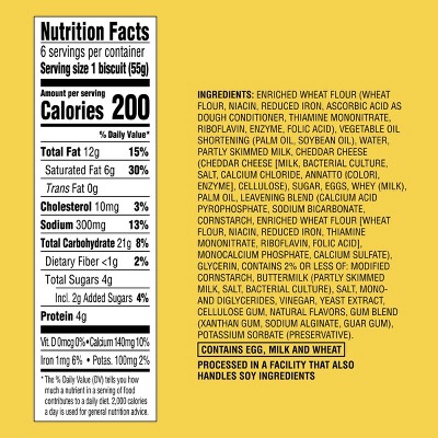 Cheddar Cheese Biscuits - 11.64oz/6ct - Favorite Day™