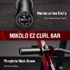 EZ Curl Bar, 2 Inch Olympic Curl Bar for Biceps and Triceps, 47” Curling Bar with Knurled Grip, 700LB Barbell Bar - 3 of 4
