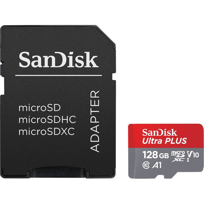 SanDisk Ultra PLUS 128GB microSD Memory Card, 5 of 6