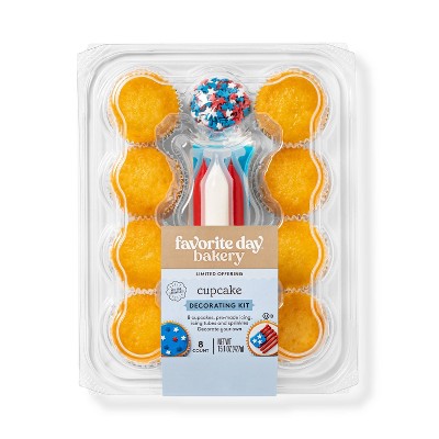DIY Patriotic Cupcake Kit - 15.1oz/8ct - Favorite Day™
