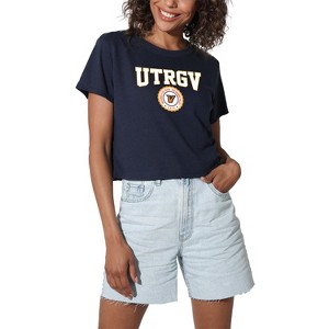 Women's University Of Texas Rio Grande Valley Collegiate Seal Crop Top T-Shirt - 1 of 4