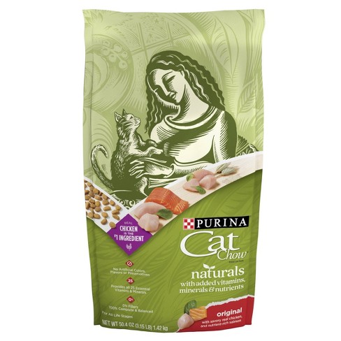 Purina Cat Chow Naturals Original Adult Complete & Balanced Chicken Flavor Dry Cat Food - image 1 of 4