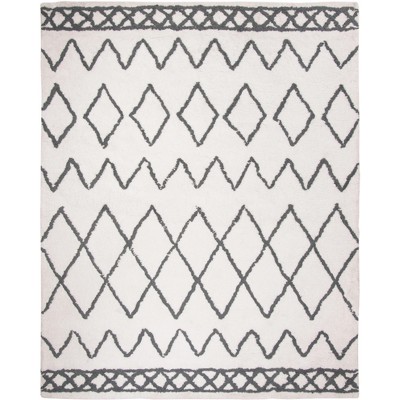 Supreme Shag Sgs621 Hand Tufted Area Rug - Dark Grey - 8'x10