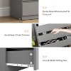 CIPACHO Mid Century Modern 12 Drawer Dresser for Bedroom with Hidden Handle Grey - 3 of 4