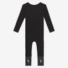 Toddler Black Rib Convertible One Piece - Posh Peanut - 4 of 4