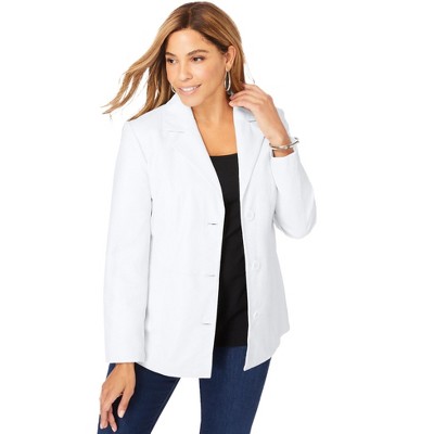 Jessica London Leather Blazer
