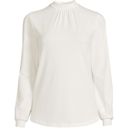 Long Sleeve Gather Top, Women's Long Sleeve Jersey Top