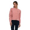 Canada Weather Gear Women's Bomber Flight Jacket – Lightweight Zip-Up Windbreaker with Ribbed Cuffs & Patch - 2 of 4