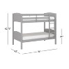 Twin Over Twin Alexis Wood Arch Bunk Bed - Hillsdale Furniture - image 3 of 4