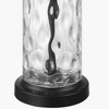Globe Electric 20" Fillable Glass Table Lamp: ETL Listed, Beige Drum Shade, No Tools Assembly - 4 of 4