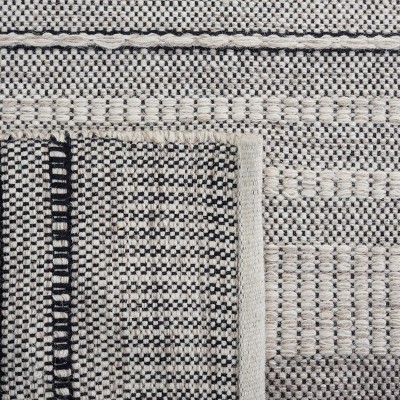 Handwoven Gray Square Wool Artisan Rug - 6' x 6'