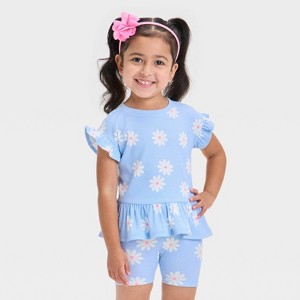 Toddler Girls' Ribbed Top - Cat & Jack™ - 1 of 3
