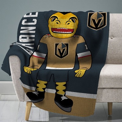 Sleep Squad Vegas Golden Knights Chance Mascot 60 x 80 Raschel Plush Blanket