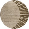 Brown Taupe And Beige Abstract Washable Indoor Outdoor Area Rug - 4 of 4