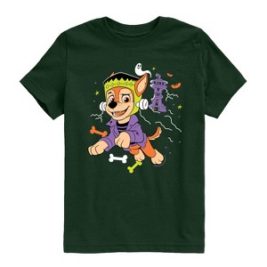 Boys' - Paw Patrol - Chase Halloween Short Sleeve Graphic T-Shirt - 1 of 4