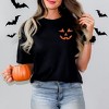 Simply Sage Market Women's Embroidered Lady Jack- O - Lantern On Short Sleeve Garment Dyed Tee - 2 of 4