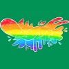 Adult Design By Humans Pride Rainbow Doodle By Maricalvente T-Shirt - 2 of 2