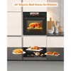 Coucheta 24" Built-In Electric Single Wall Oven with Steam, Grill & Air Frying, 2.5 Cu.ft Convection, 3000W 240V, Stainless Steel, TFT Screen - 2 of 4