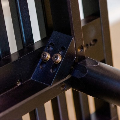 Black Pine and Birch Mid-Century Modern Entryway Bench