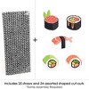 Big Dot of Happiness Let's Roll - Sushi - Paper Straw Decor - Japanese Party Striped Decorative Straws - Set of 24 - 3 of 4