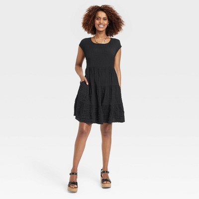 Women's Short Sleeve A-Line Dress - Knox Rose