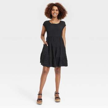 Women's Cap Short Sleeve A-Line Dress - Knox Rose™