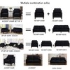 Single Velvet Armchair with Wooden Legs, Scooped Armrest, TB117 Foam Cushion and Easy Assembly - 2 of 4
