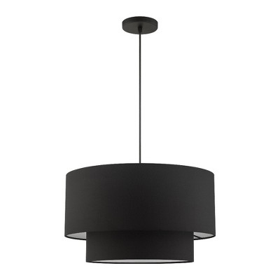 Bainbridge 20" Black LED Indoor/Outdoor Drum Chandelier