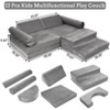 Kids Couch 13PCS Play couch,modular kids play couch for playroom, Playhouse Play Set for Toddlers Babies, Foam Modular Sectional Sofa - 2 of 4