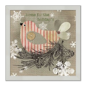 Courtside Market Home for the holidays 8x8 Framed Art Board - 1 of 2